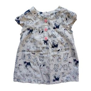 Carter's Dress Baby Girls Dog Print Size 6 Month